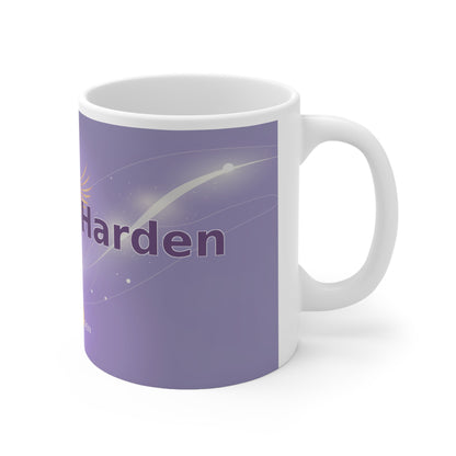 Heal and Harden - White Ceramic Mug, 11oz