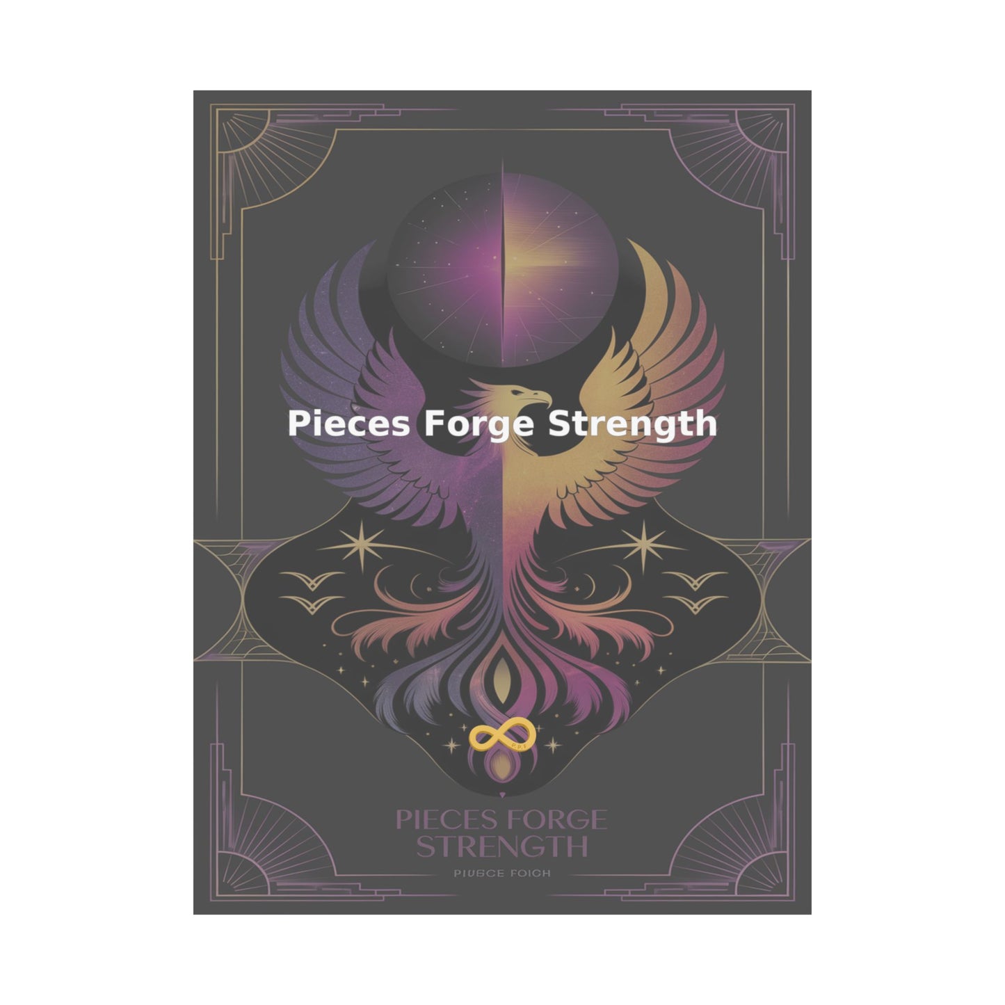 Pieces Forge Strength - Matte Vertical Posters