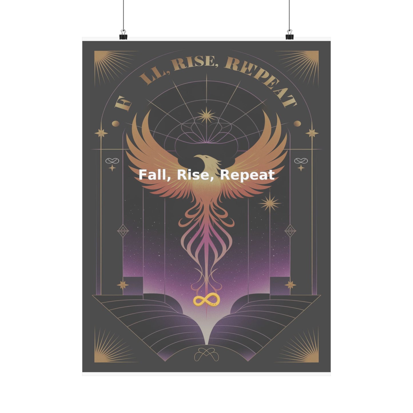 Fall, Rise, Repeat - Matte Vertical Posters