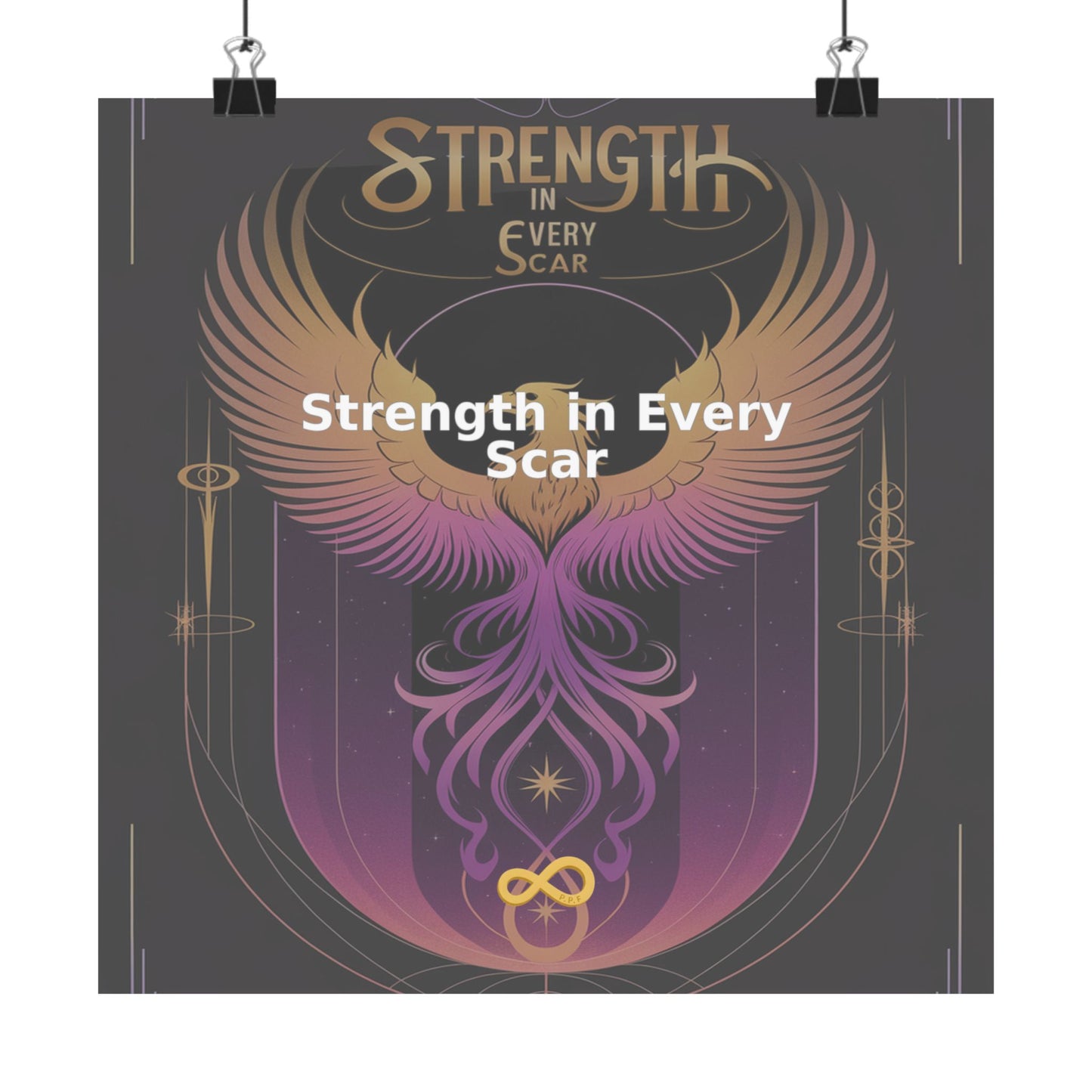 Strength in Every Scar - Matte Vertical Posters