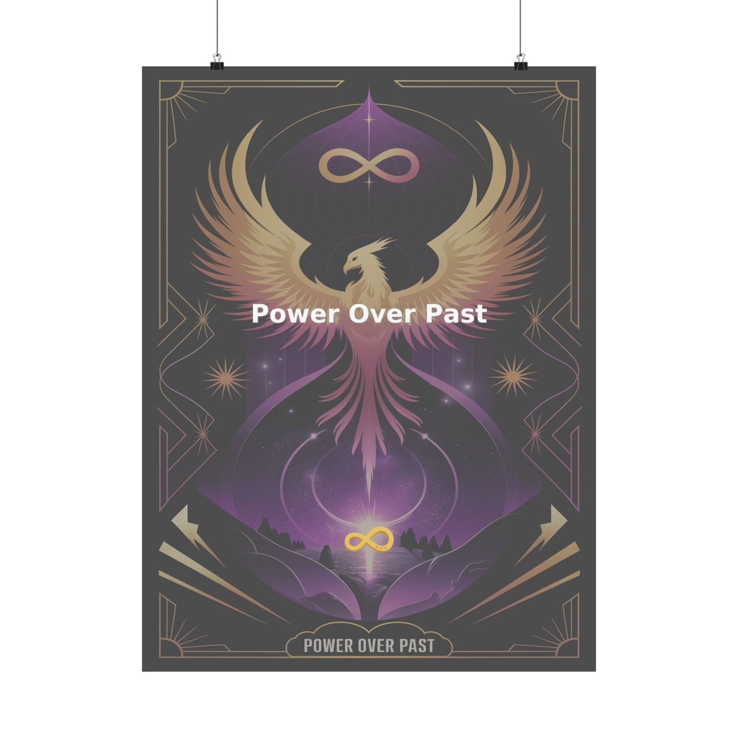 Power Over Past - Matte Vertical Posters
