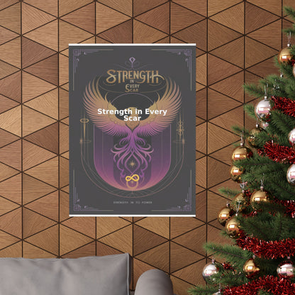 Strength in Every Scar - Matte Vertical Posters
