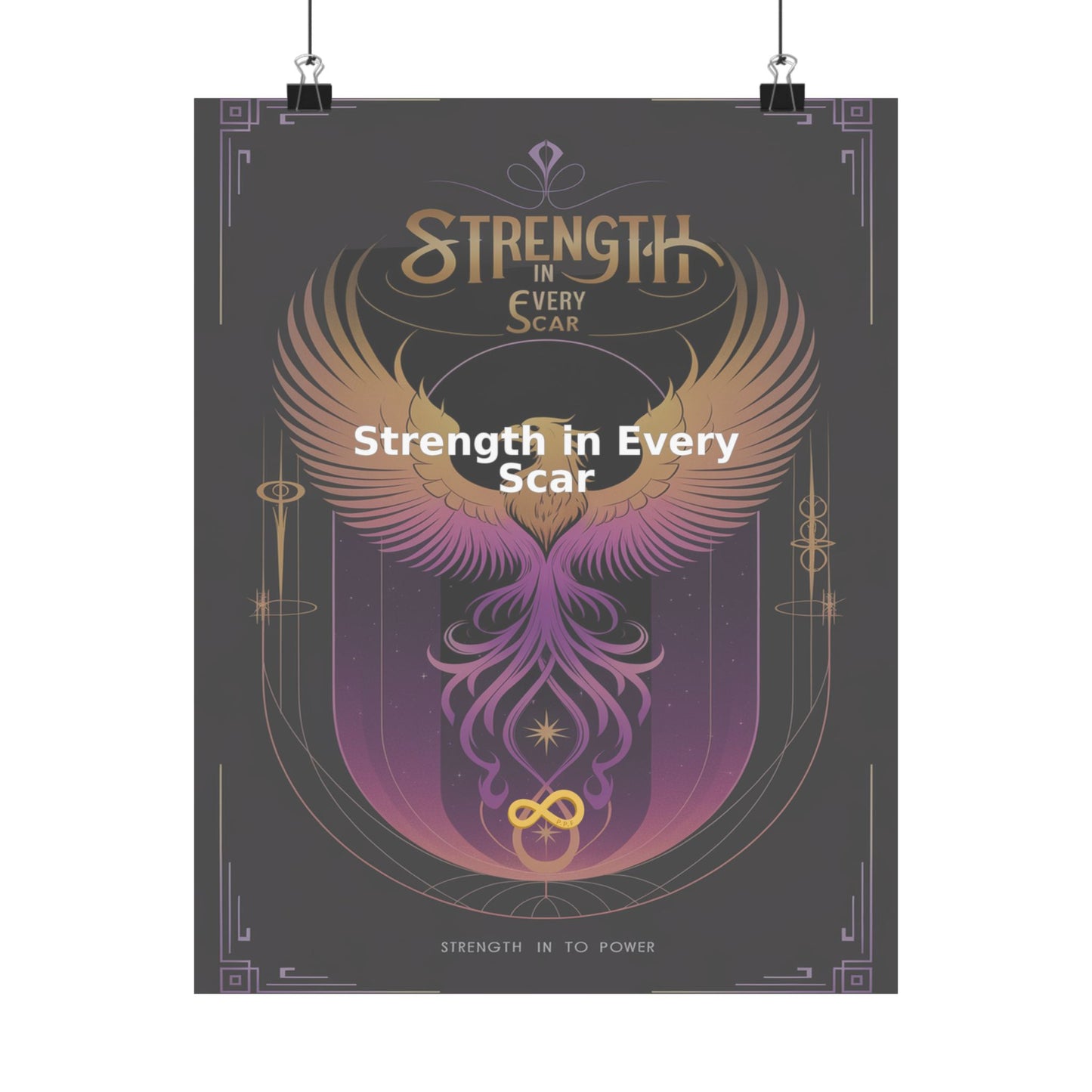 Strength in Every Scar - Matte Vertical Posters