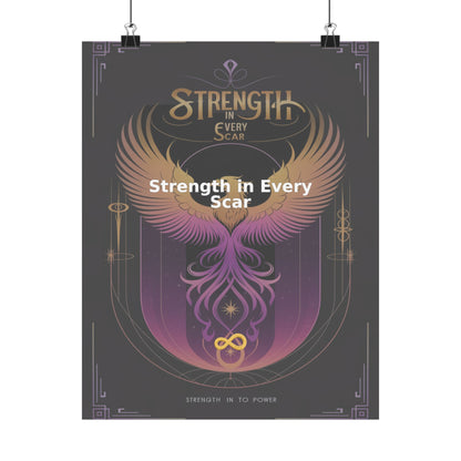 Strength in Every Scar - Matte Vertical Posters