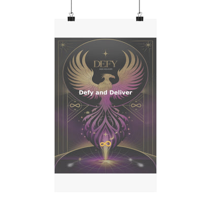 Defy and Deliver - Matte Vertical Posters