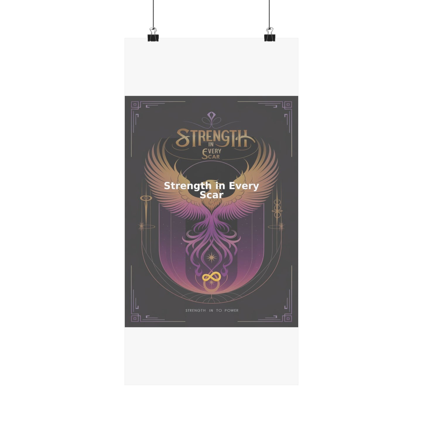 Strength in Every Scar - Matte Vertical Posters
