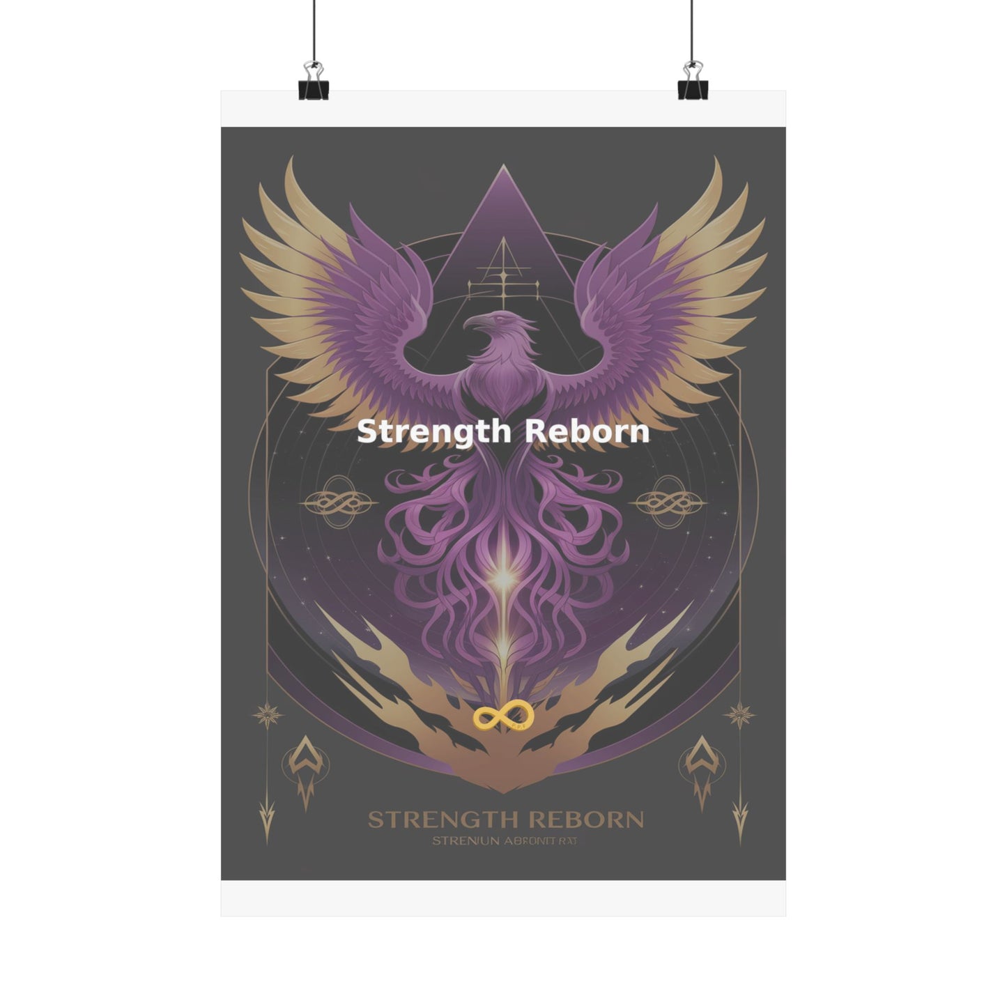 Strength Reborn - Matte Vertical Posters