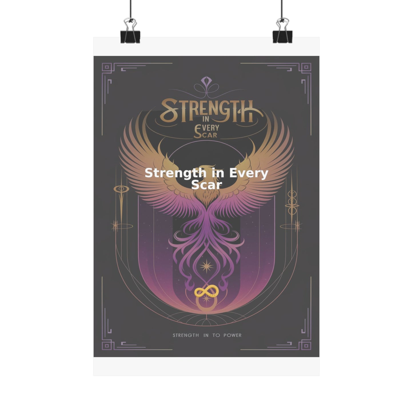 Strength in Every Scar - Matte Vertical Posters