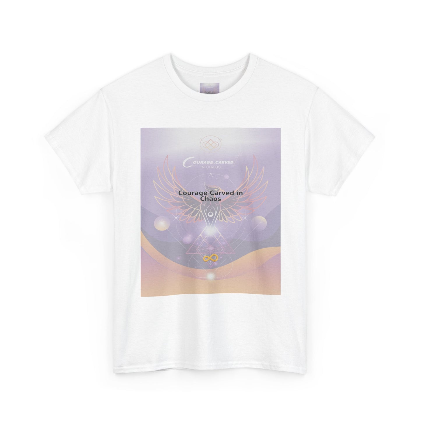 Courage Carved in Chaos - Unisex Heavy Cotton Tee