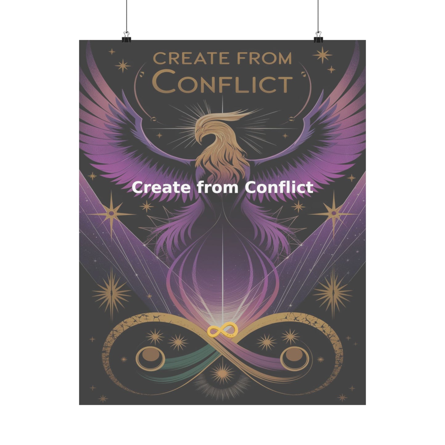 Create from Conflict - Matte Vertical Posters