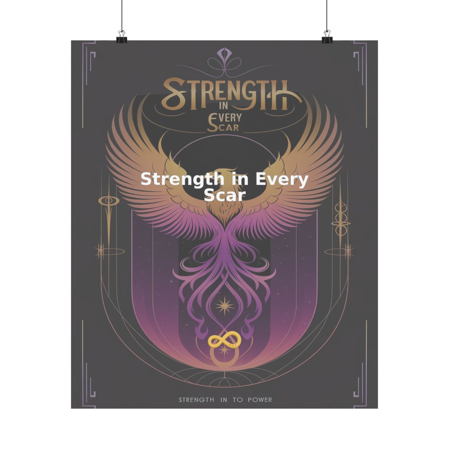 Strength in Every Scar - Matte Vertical Posters