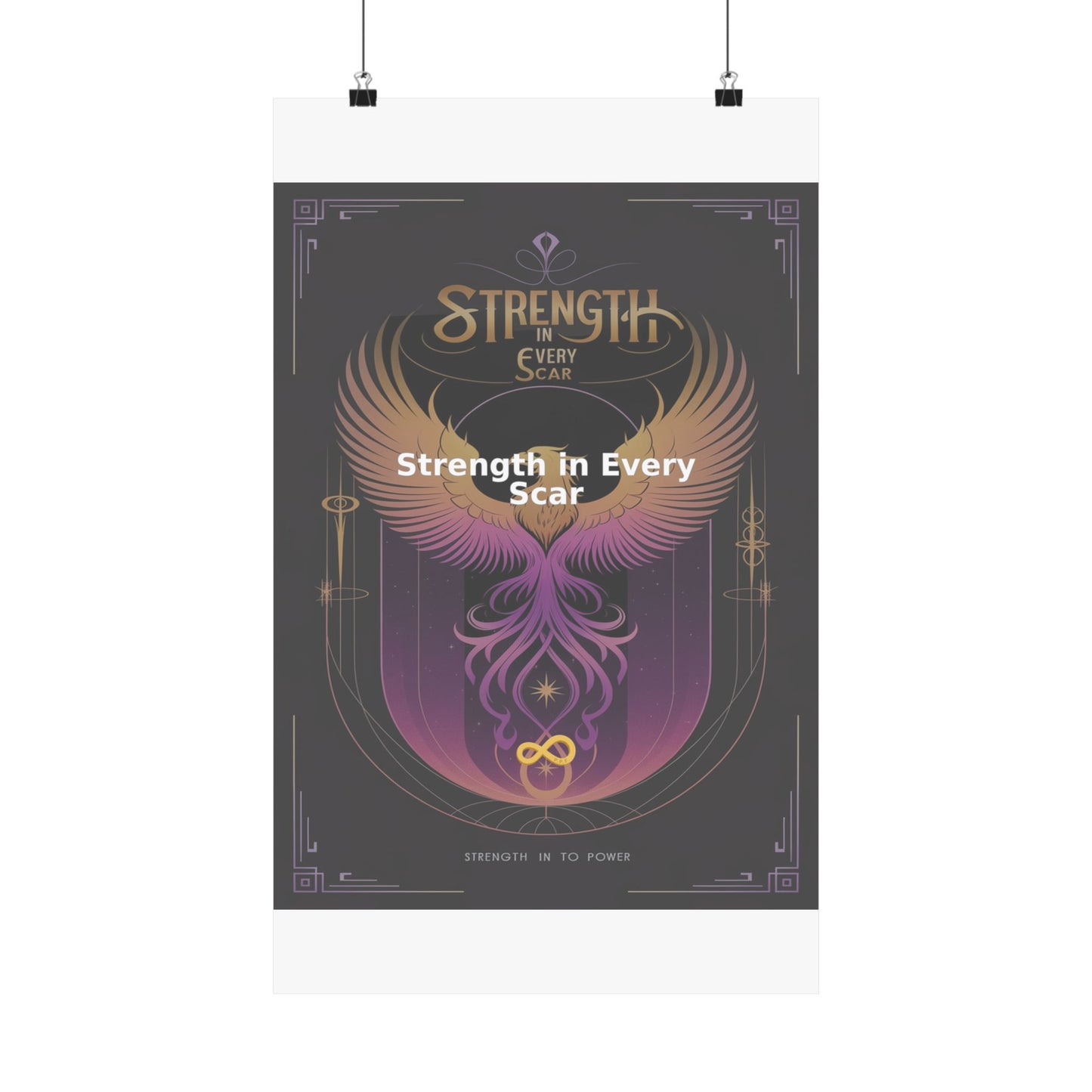 Strength in Every Scar - Matte Vertical Posters
