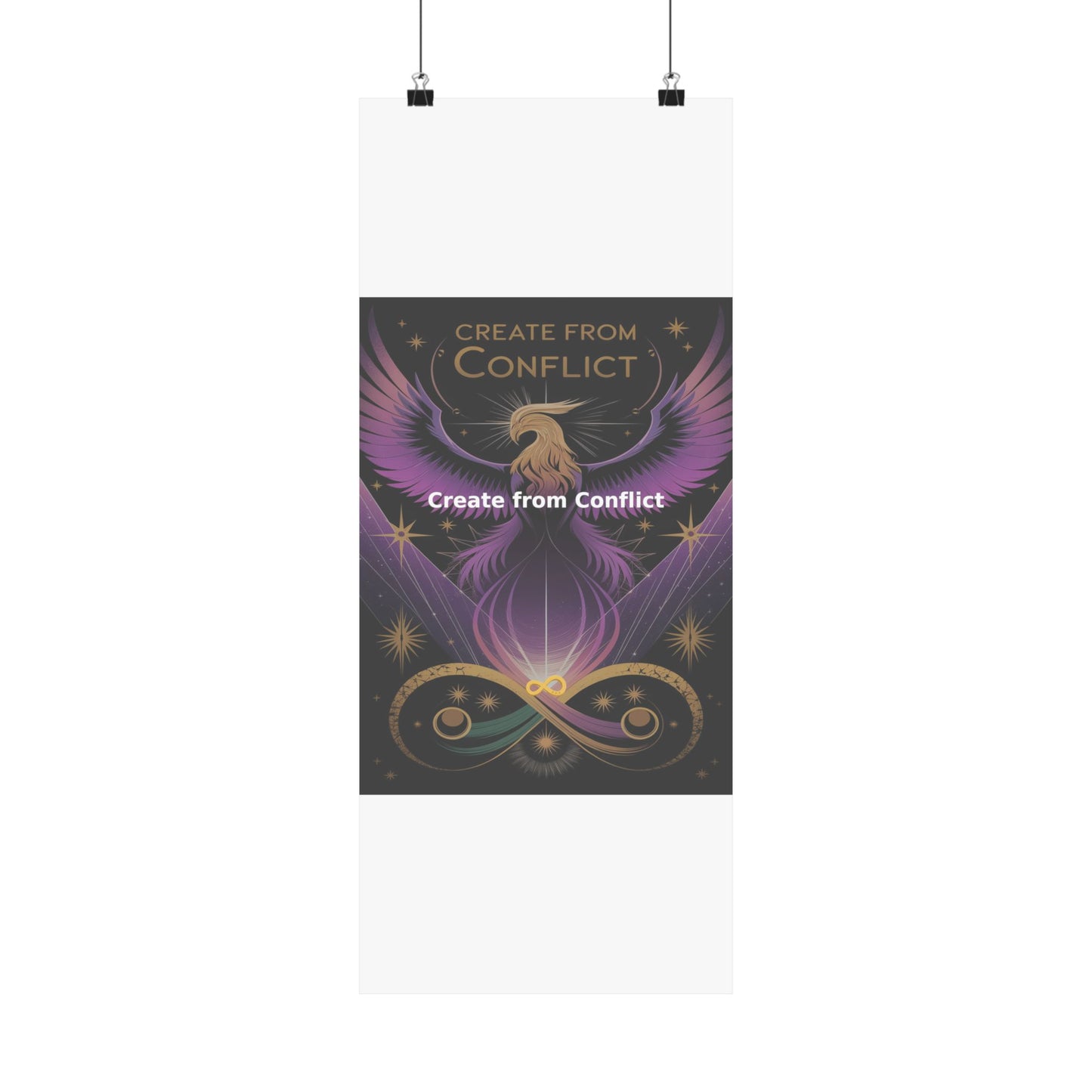 Create from Conflict - Matte Vertical Posters