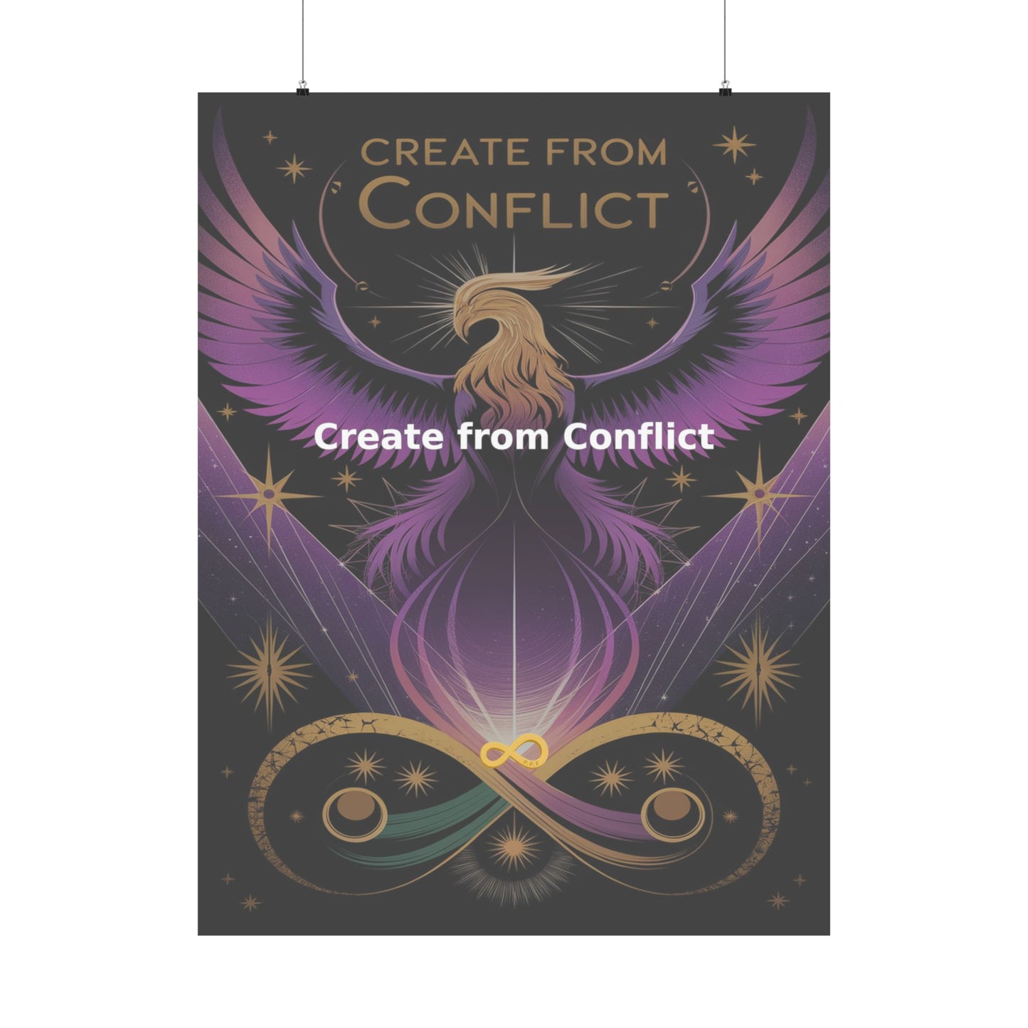 Create from Conflict - Matte Vertical Posters