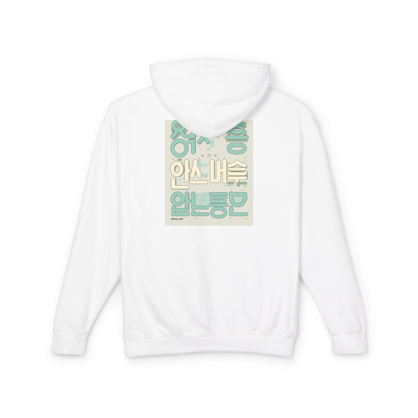 Korean Line - 잘자 (Jalja) - Unisex Lightweight Hooded Sweatshirt