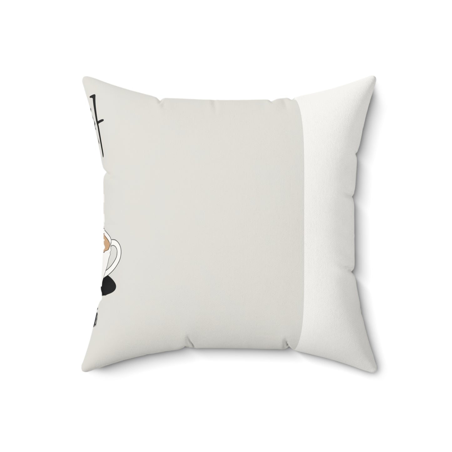 Korean Line - 진짜 (Jinjja) - Faux Suede Square Pillow