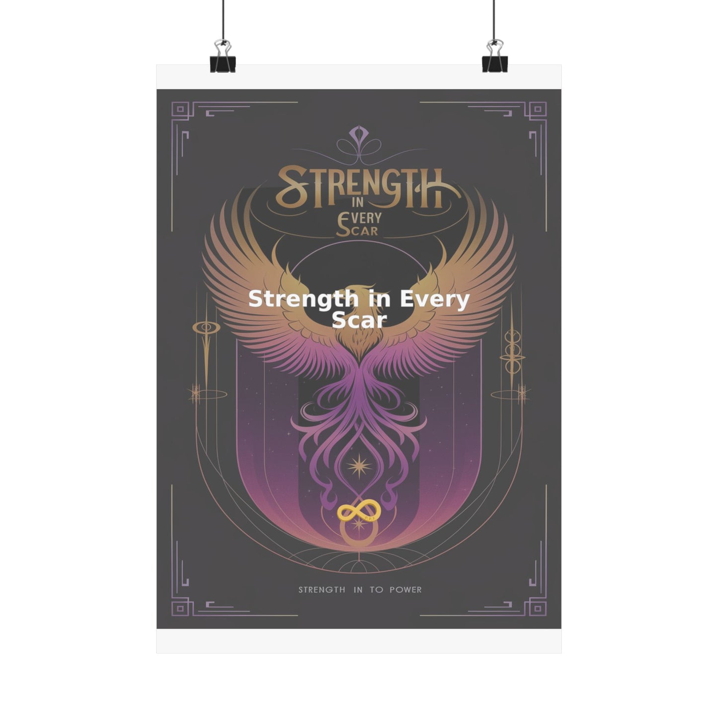 Strength in Every Scar - Matte Vertical Posters