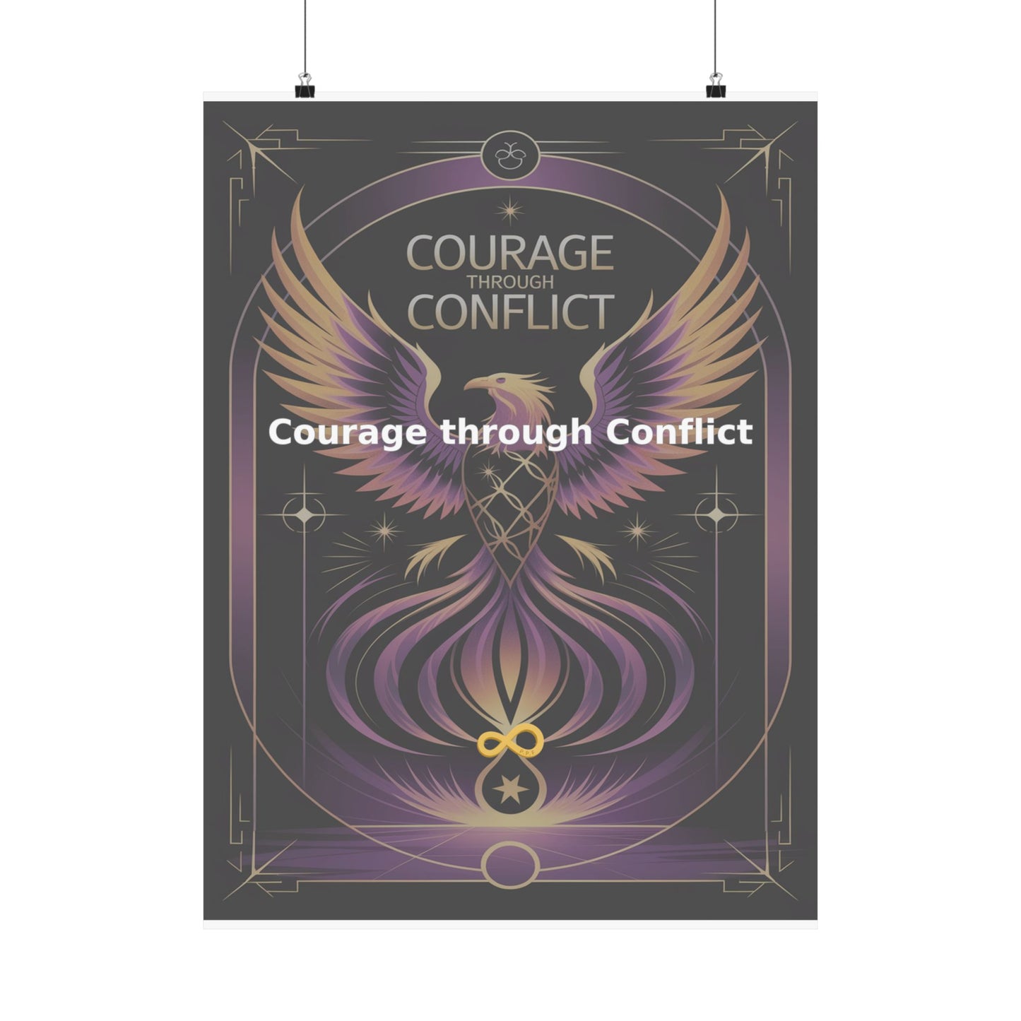 Courage through Conflict - Matte Vertical Posters