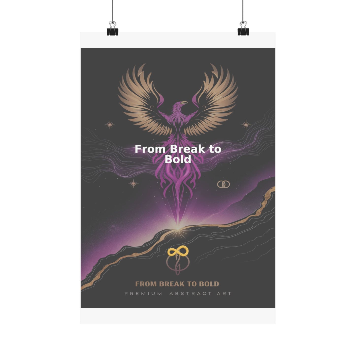 From Break to Bold - Matte Vertical Posters