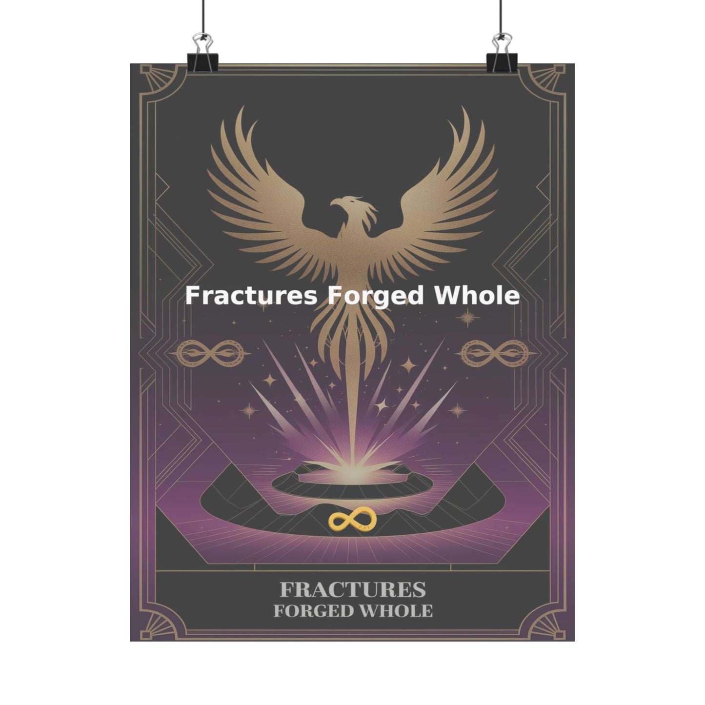 Fractures Forged Whole - Matte Vertical Posters