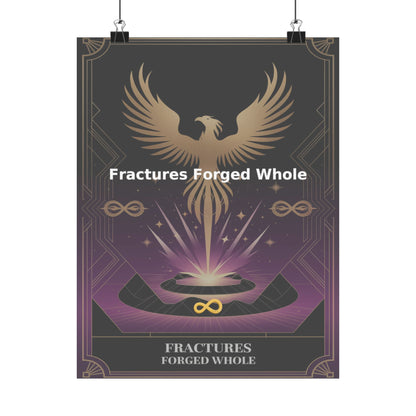 Fractures Forged Whole - Matte Vertical Posters
