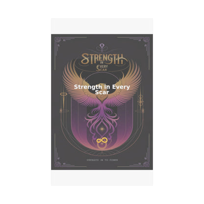 Strength in Every Scar - Matte Vertical Posters
