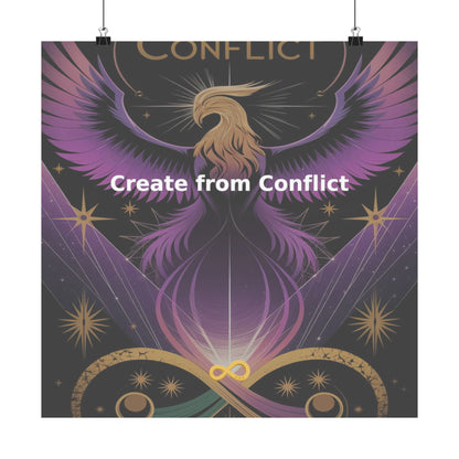 Create from Conflict - Matte Vertical Posters