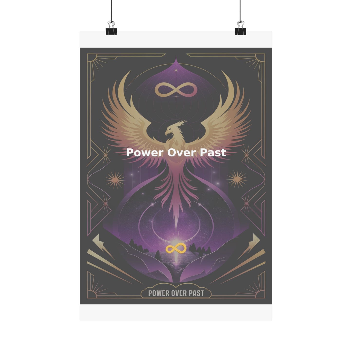 Power Over Past - Matte Vertical Posters