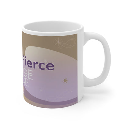Emerge Fierce - White Ceramic Mug, 11oz