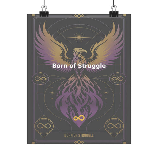 Born of Struggle - Matte Vertical Posters