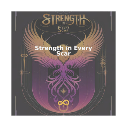 Strength in Every Scar - Matte Vertical Posters