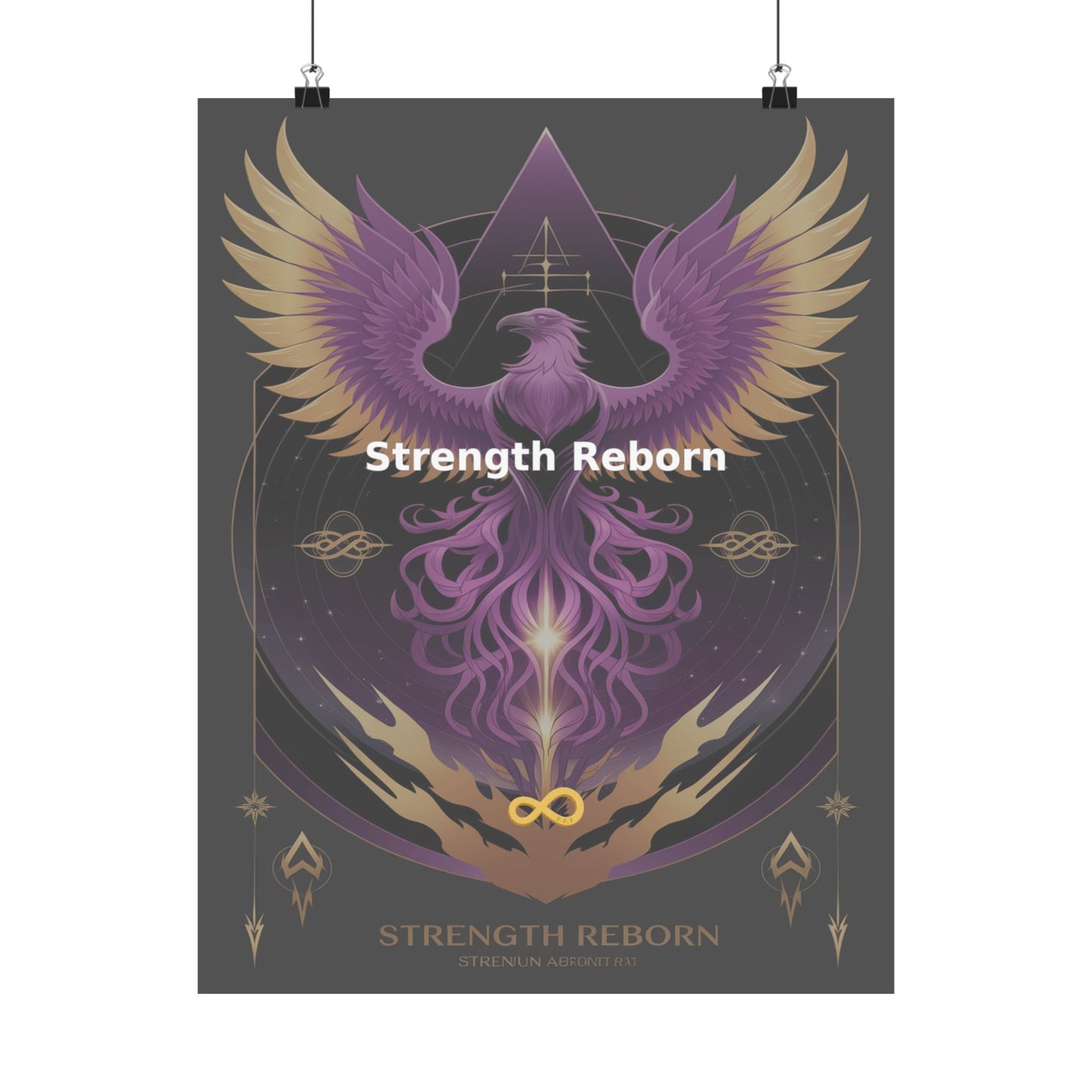 Strength Reborn - Matte Vertical Posters