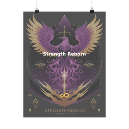 Strength Reborn - Matte Vertical Posters