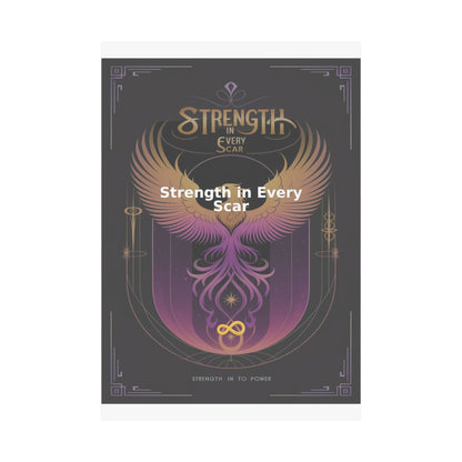 Strength in Every Scar - Matte Vertical Posters