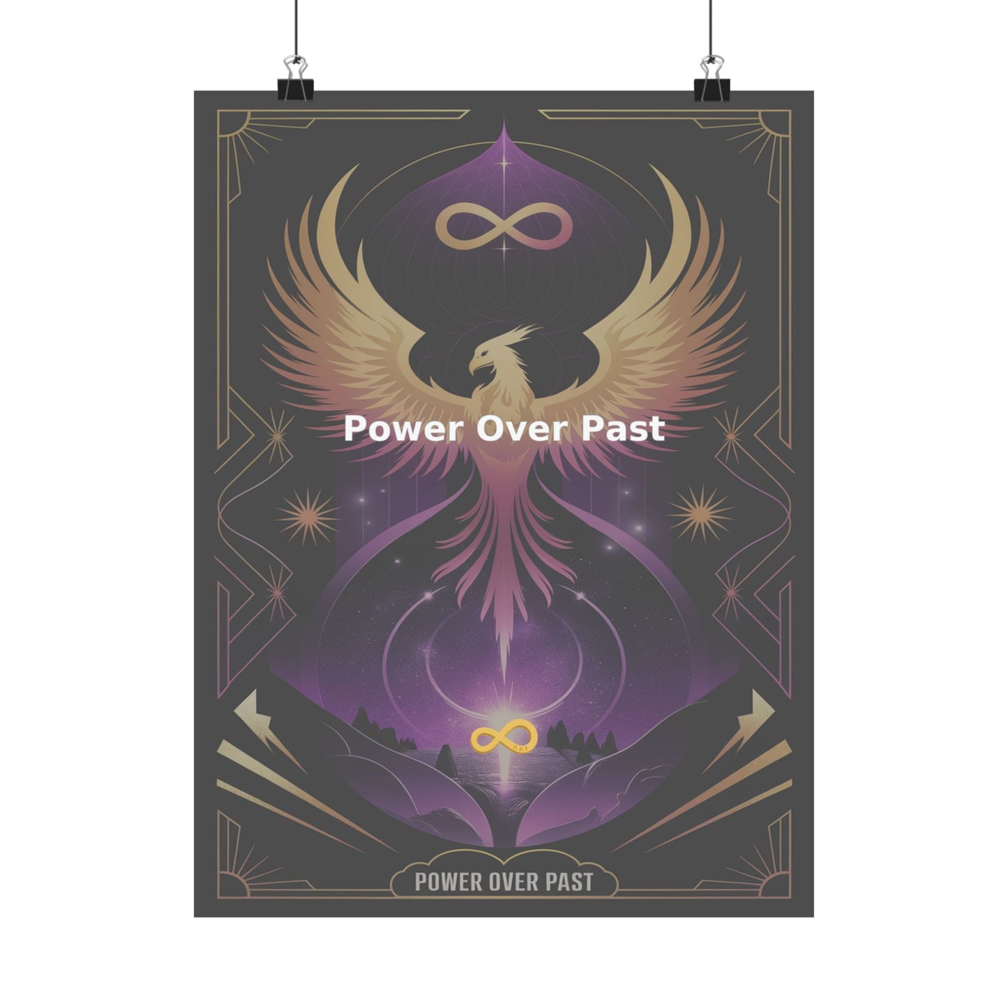 Power Over Past - Matte Vertical Posters