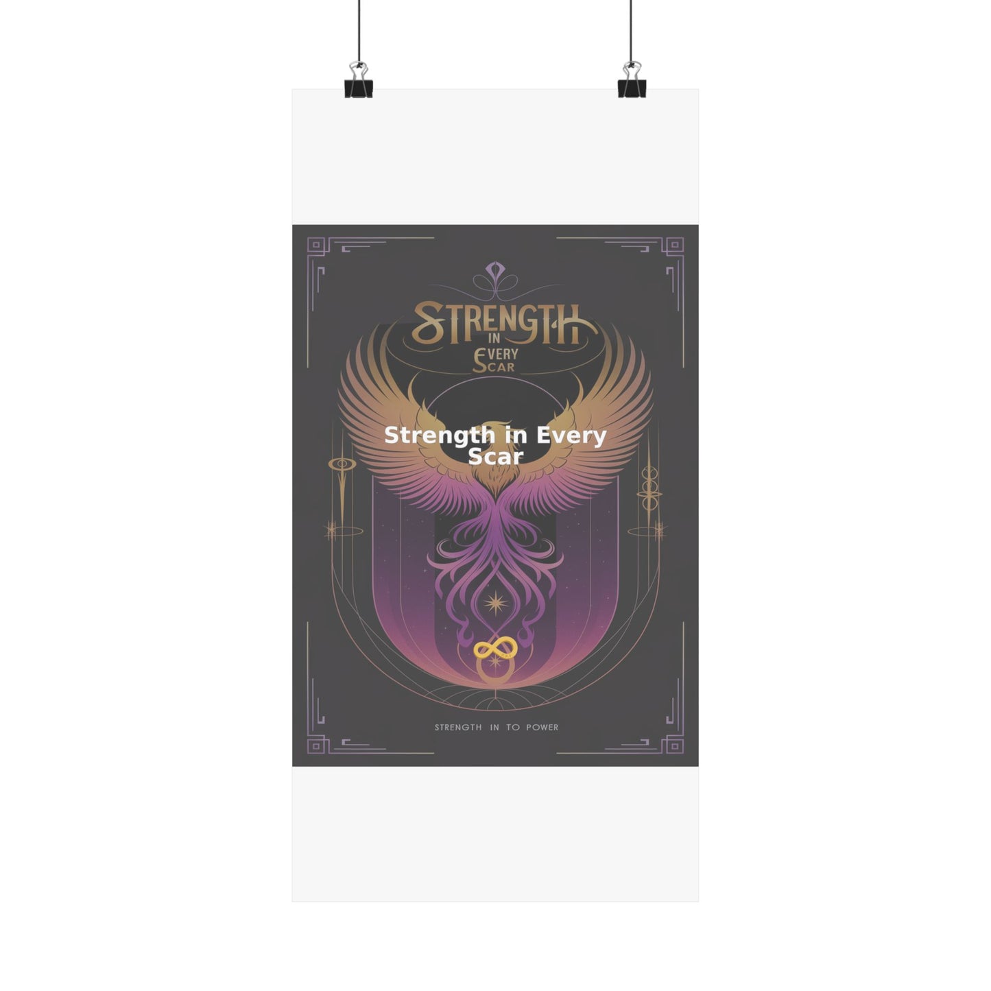 Strength in Every Scar - Matte Vertical Posters