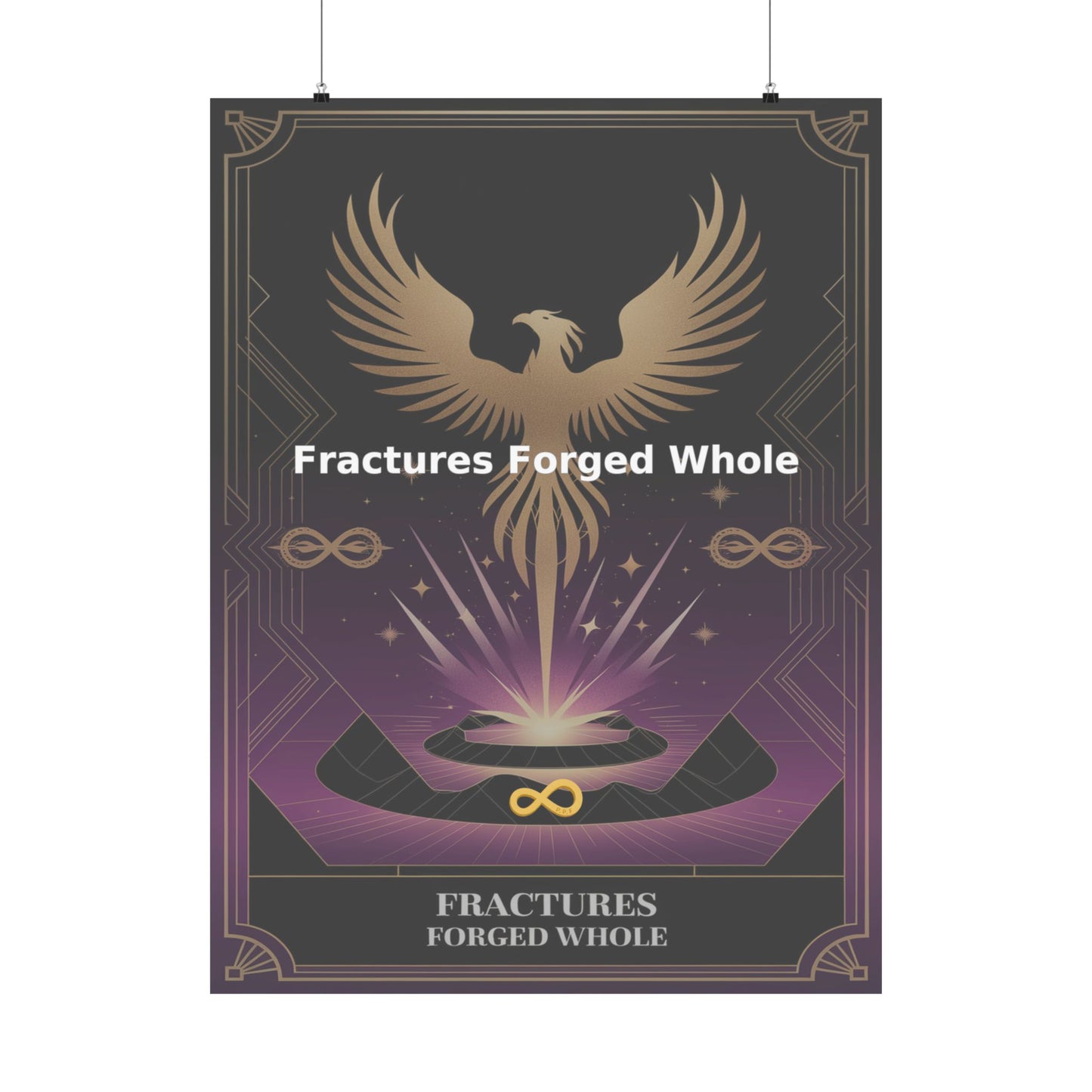 Fractures Forged Whole - Matte Vertical Posters