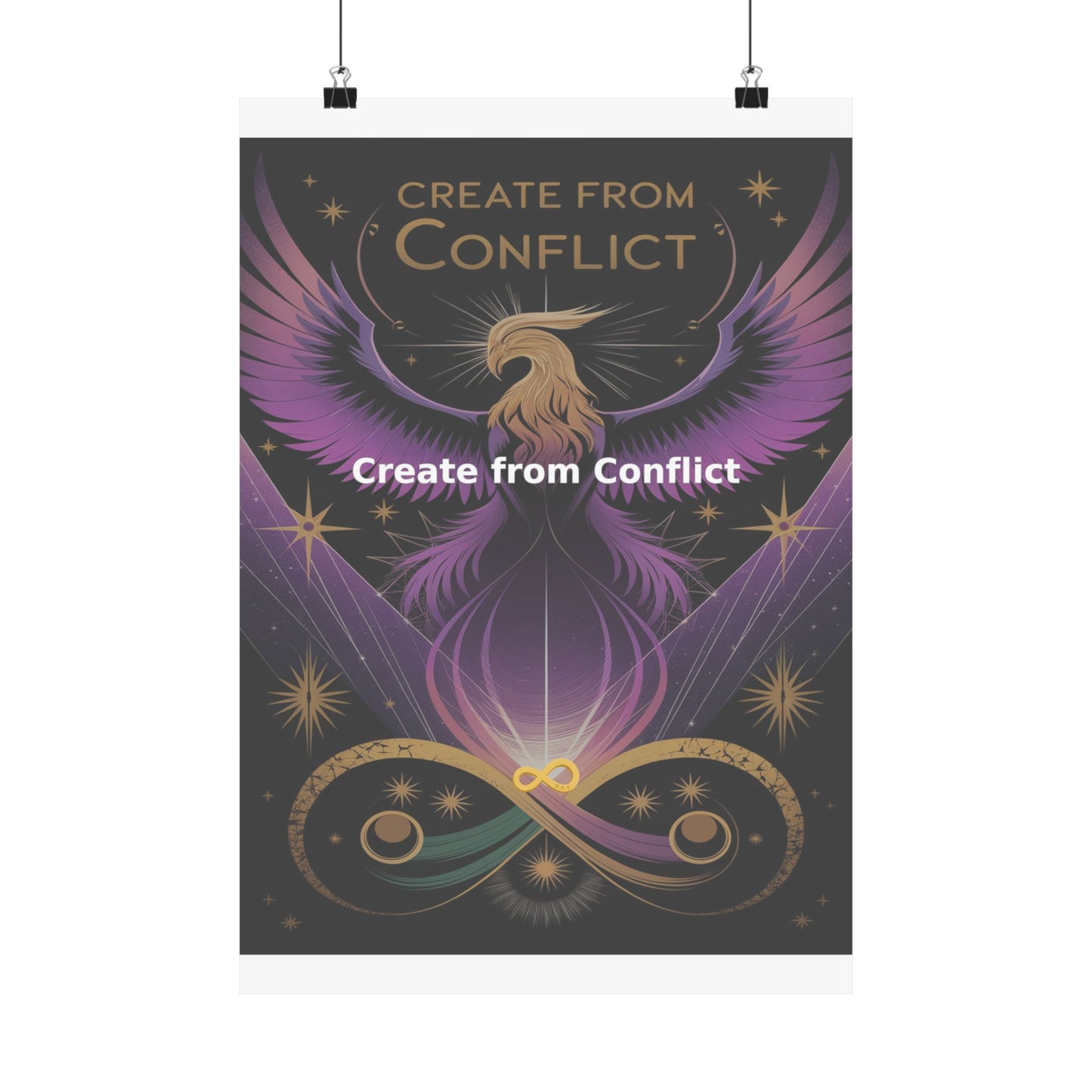 Create from Conflict - Matte Vertical Posters