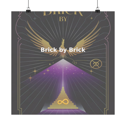Brick by Brick - Matte Vertical Posters