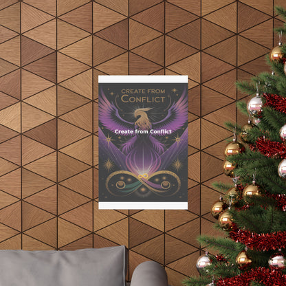 Create from Conflict - Matte Vertical Posters