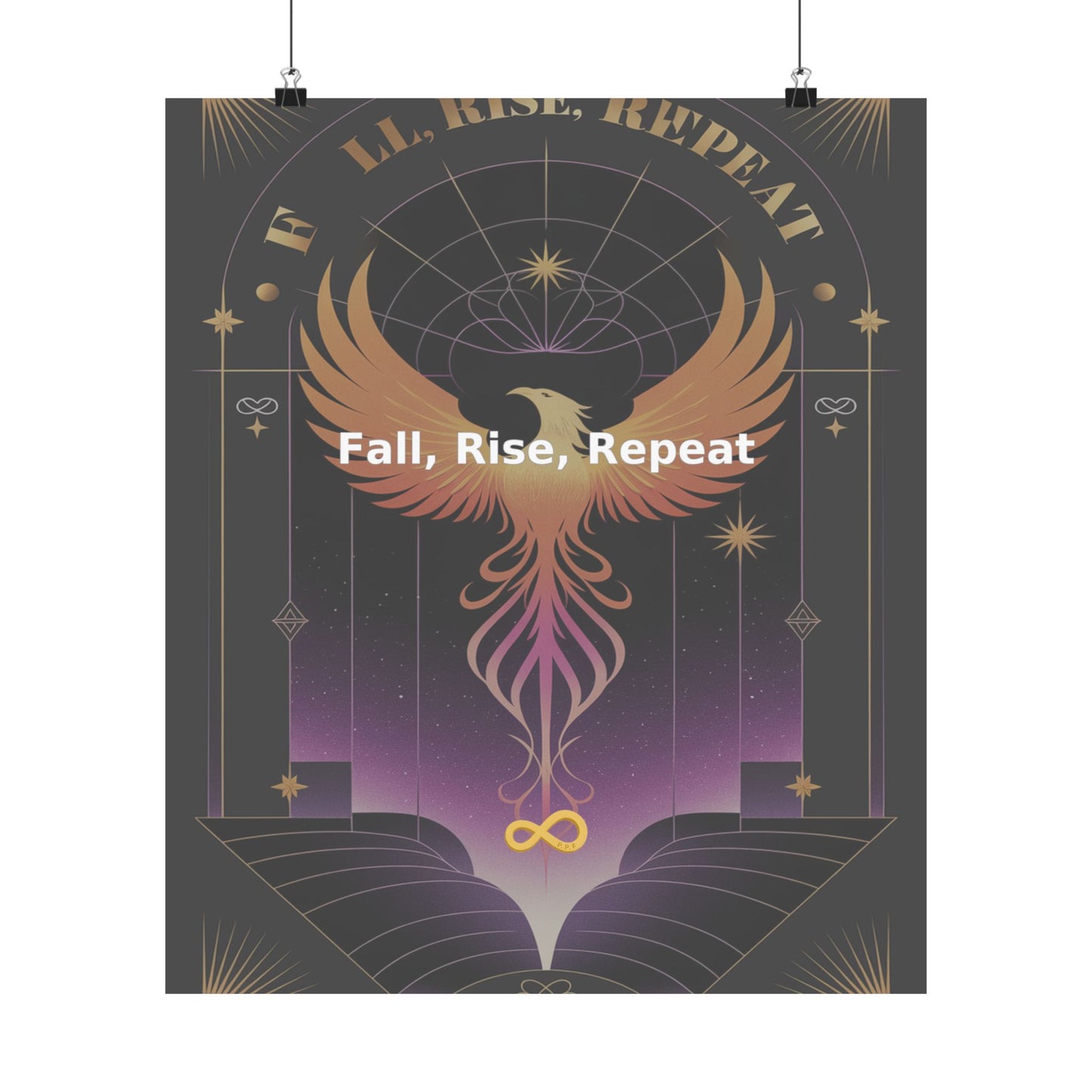 Fall, Rise, Repeat - Matte Vertical Posters