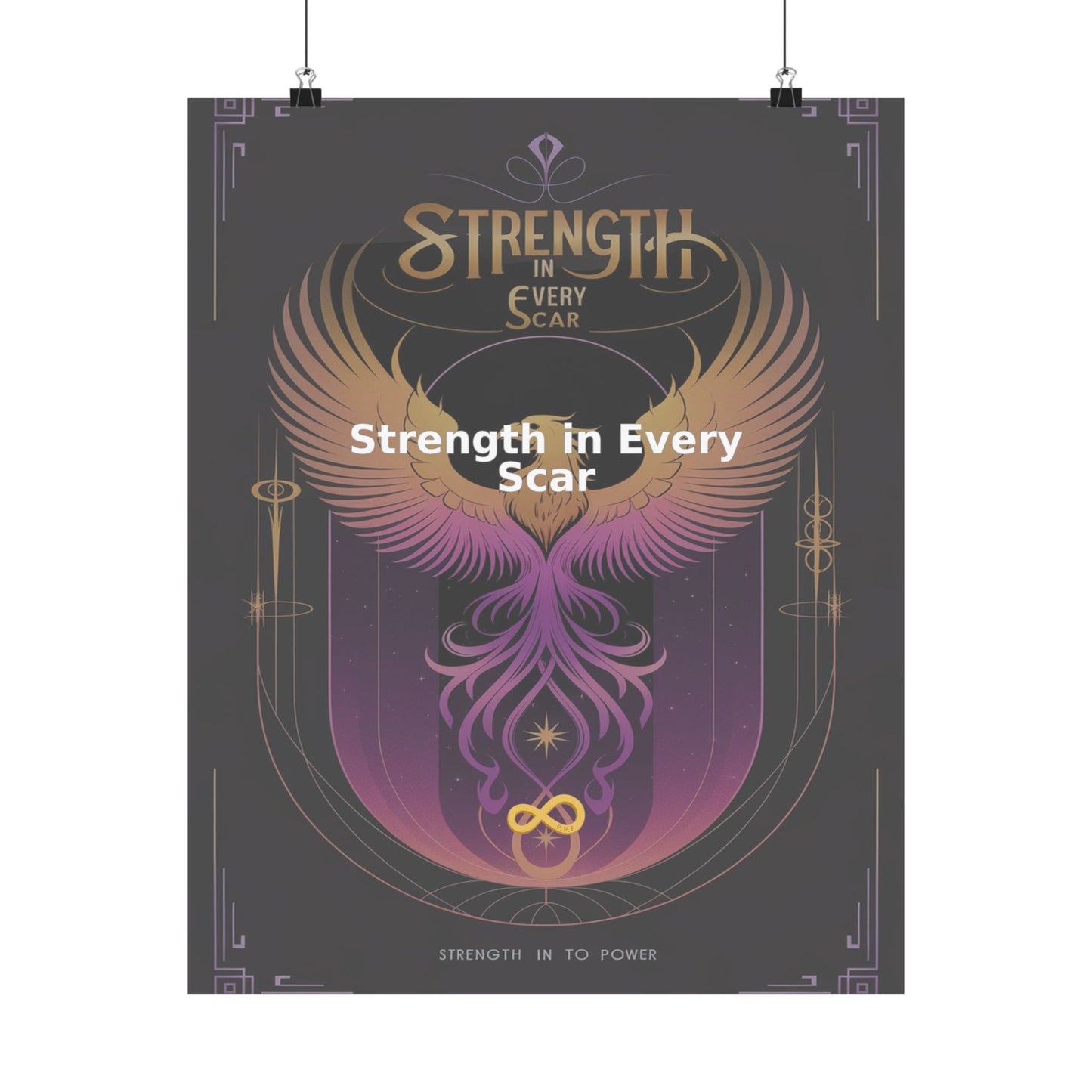 Strength in Every Scar - Matte Vertical Posters