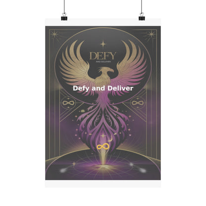 Defy and Deliver - Matte Vertical Posters