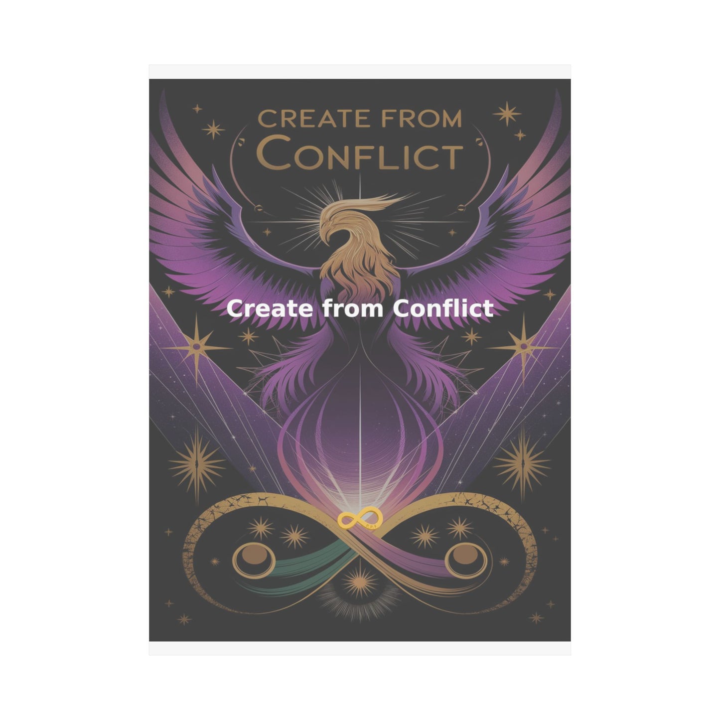 Create from Conflict - Matte Vertical Posters