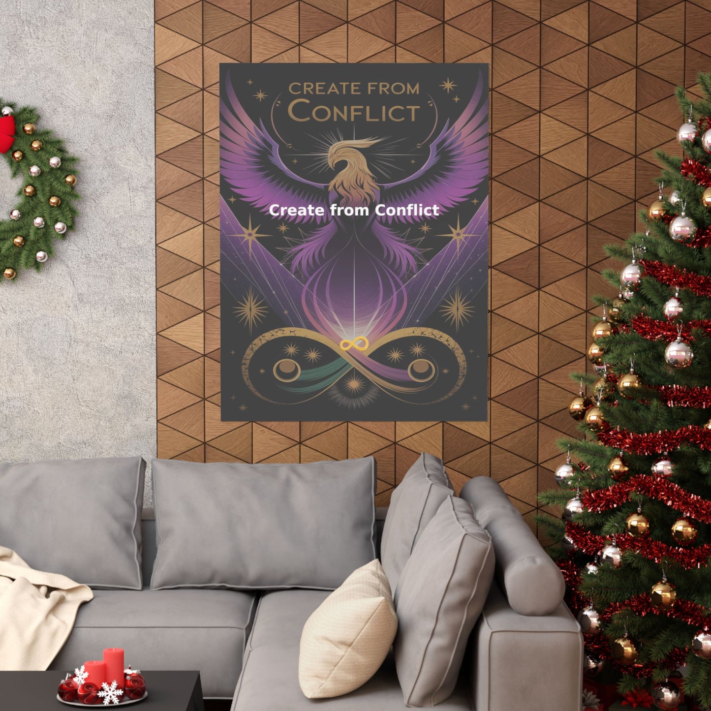 Create from Conflict - Matte Vertical Posters