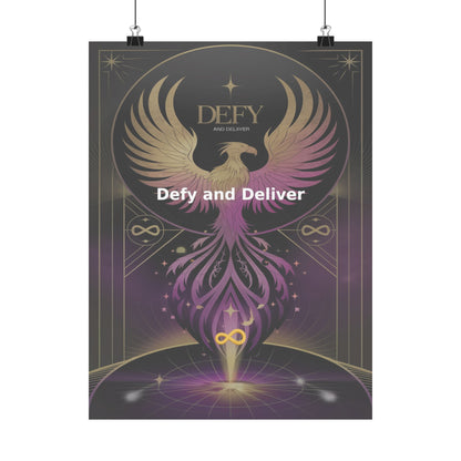 Defy and Deliver - Matte Vertical Posters