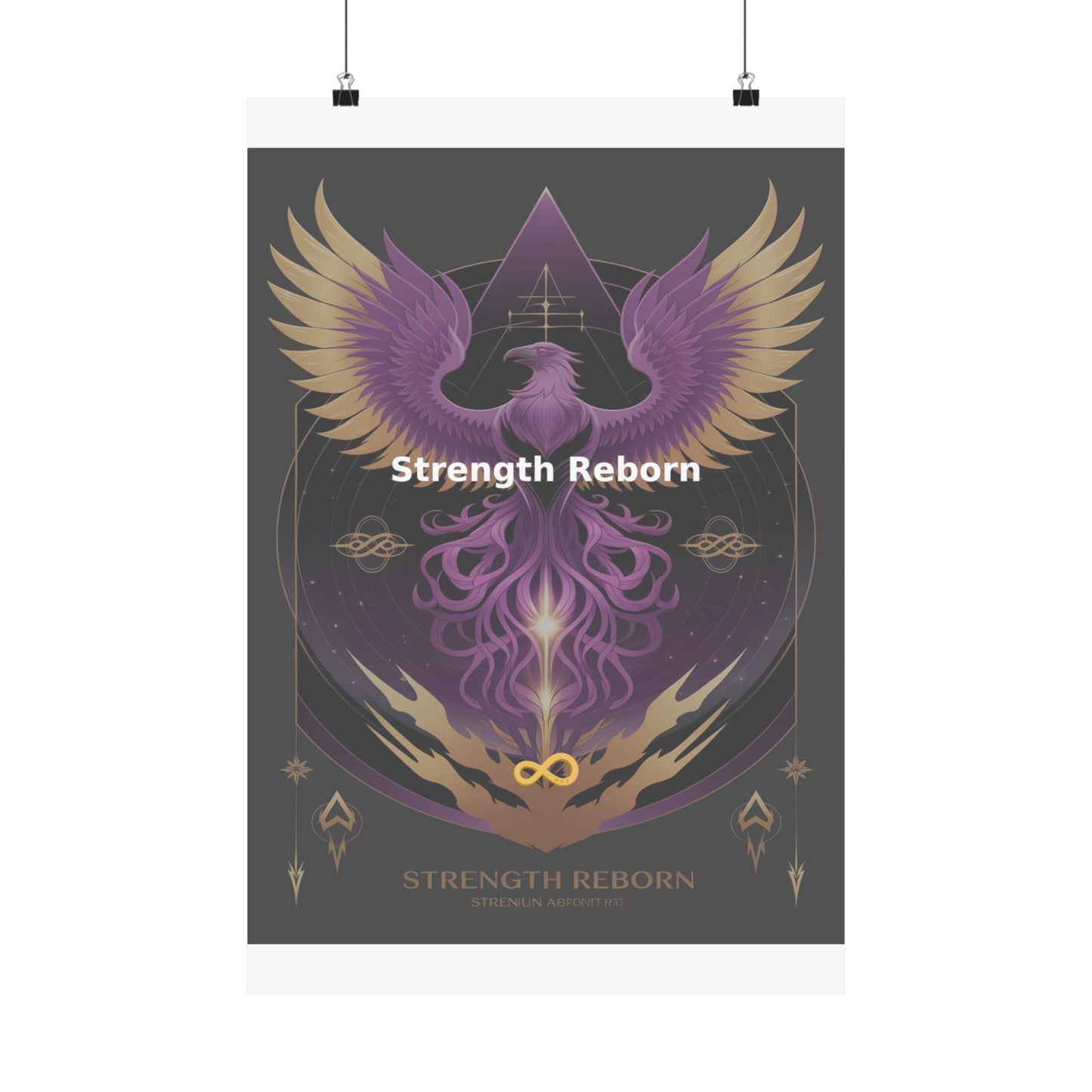Strength Reborn - Matte Vertical Posters