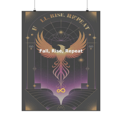 Fall, Rise, Repeat - Matte Vertical Posters