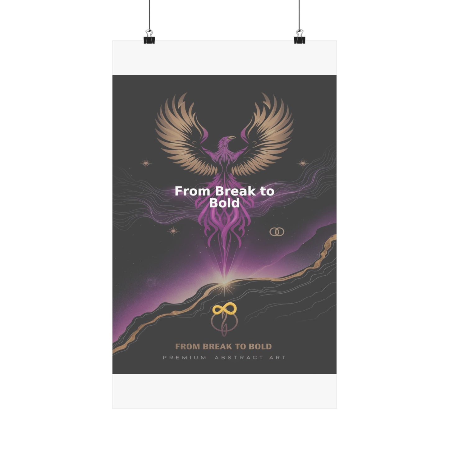 From Break to Bold - Matte Vertical Posters