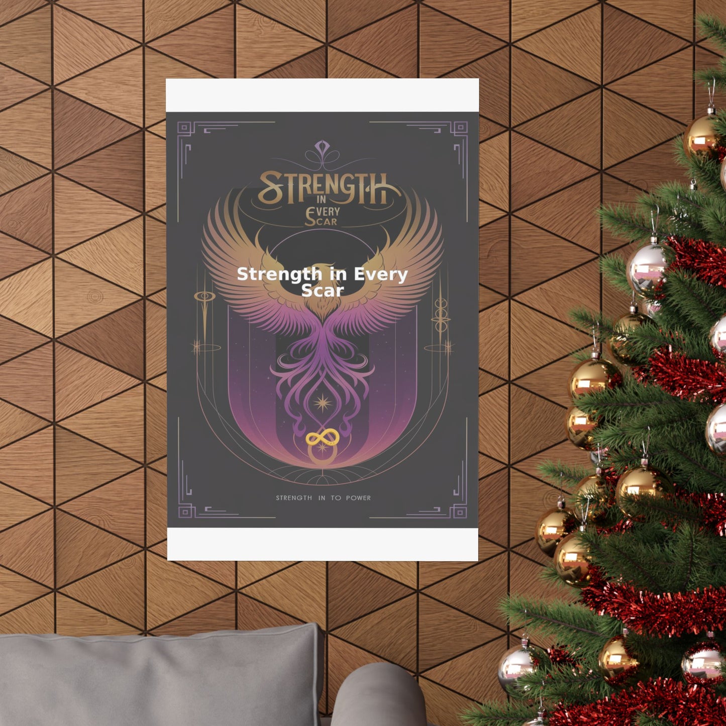 Strength in Every Scar - Matte Vertical Posters